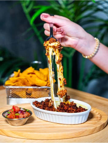 Tacos au fromage fondu